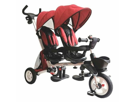 Triciclo BIGBUY FUN New Giro Twin Vino Tinto Edad Mínima Recomendada: 3 años)