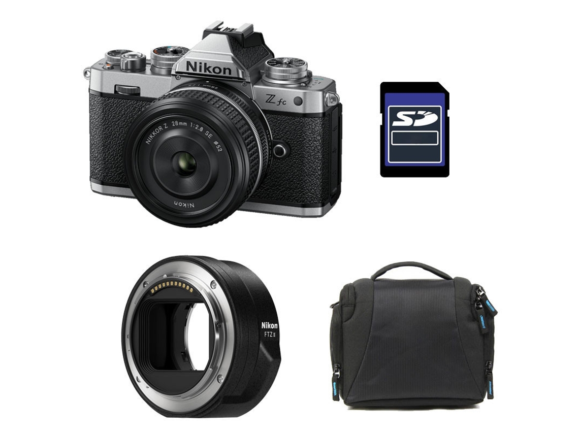 Nikon Z FC + Z 28mm f/2.8 SE + Bolsa + Tarjeta SD de 8GB + Adaptador FTZ II