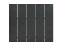 Maison Exclusive - Biombo Divisor De 5 Paneles Acero Antracita 200x180 Cm