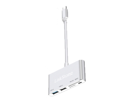 Adaptador LINKSTONE C315K 5In1 Tipo-C a Usb3.0 Usb2.0 Sd/TF Micro Usb para Huawei Mate40/P50 S20