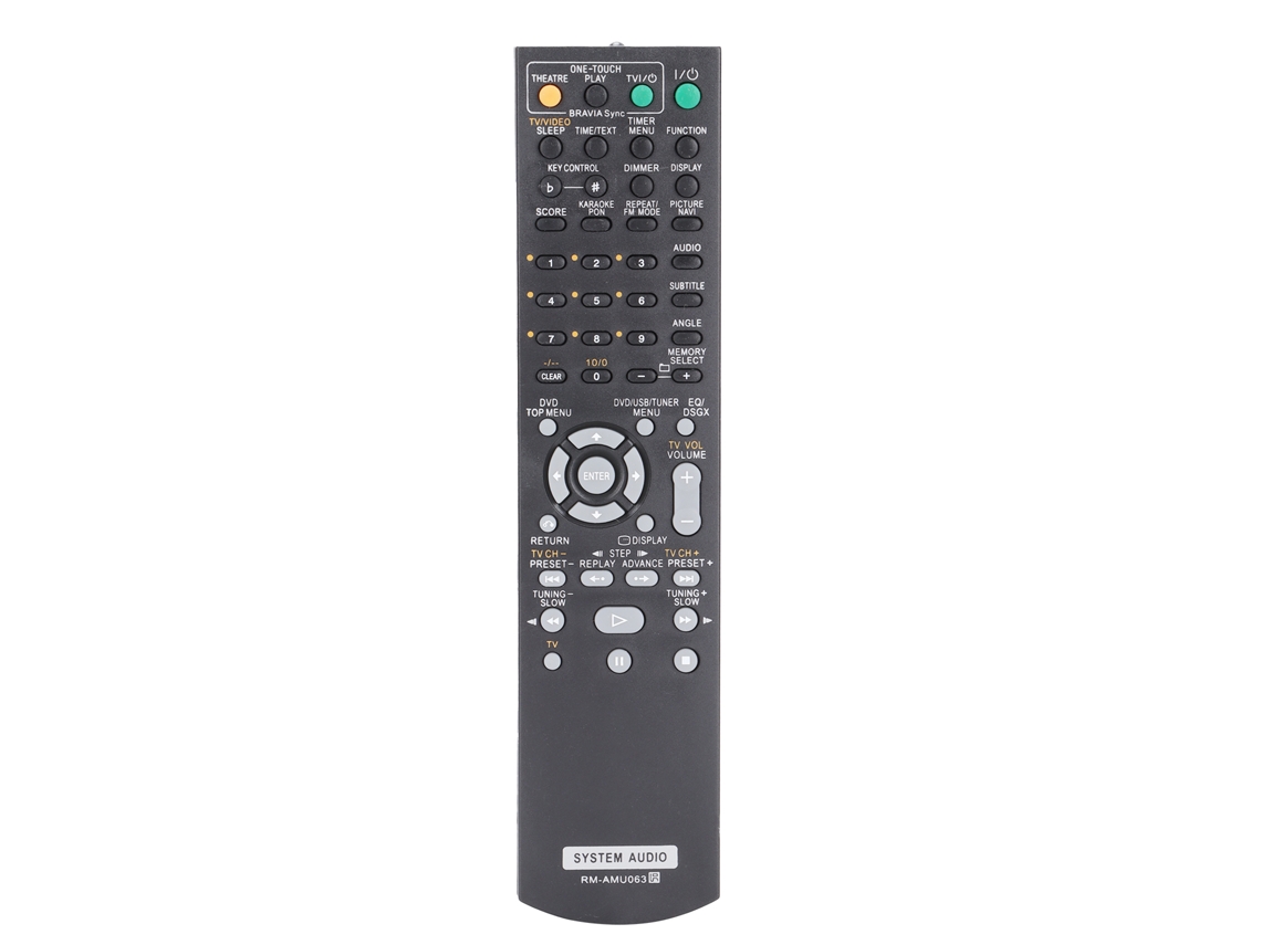 Controle Remoto Mali Rm amu063 para Sistema de Áudio Sony, Alcance de 10m