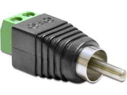 Cable Adaptador DELOCK RCA para 2p Negro, Verde y Plateado