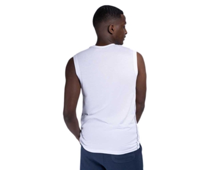 Camiseta sin Mangas de Hombre para Fitness LONSDALE St Agnes Blanco (3XL)