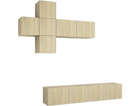 Conjunto 7 de muebles de salón VIDAXL roble Sonoma