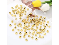120 Campanitas Pequeñas De Metal Dorado Para Decoración Navideña, Accesorio Para Manualidades.
