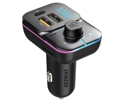 Transmisor Fm con Bluetooth para coche, adaptador de encendedor de cigarrillos con puerto auxiliar Bluetooth para coche, reproductor Mp3, un adapta...