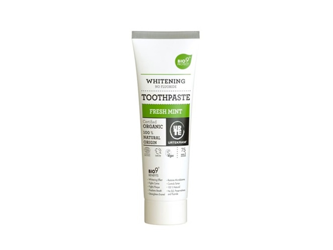 Pasta de Dientes URTEKRAM Menta fuerte (75 ml)
