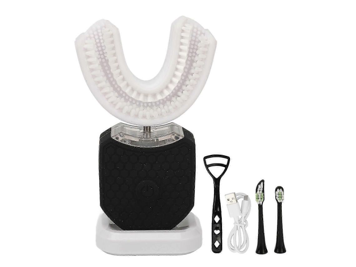 Escova De Dentes Sônica Em Formato De U Com Função De Clareamento Led