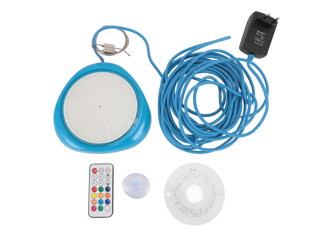 Luz LED para piscina impermeable, control mediante aplicación móvil, cambio de color, luz sumergible para piscina con control remoto, enchufe
