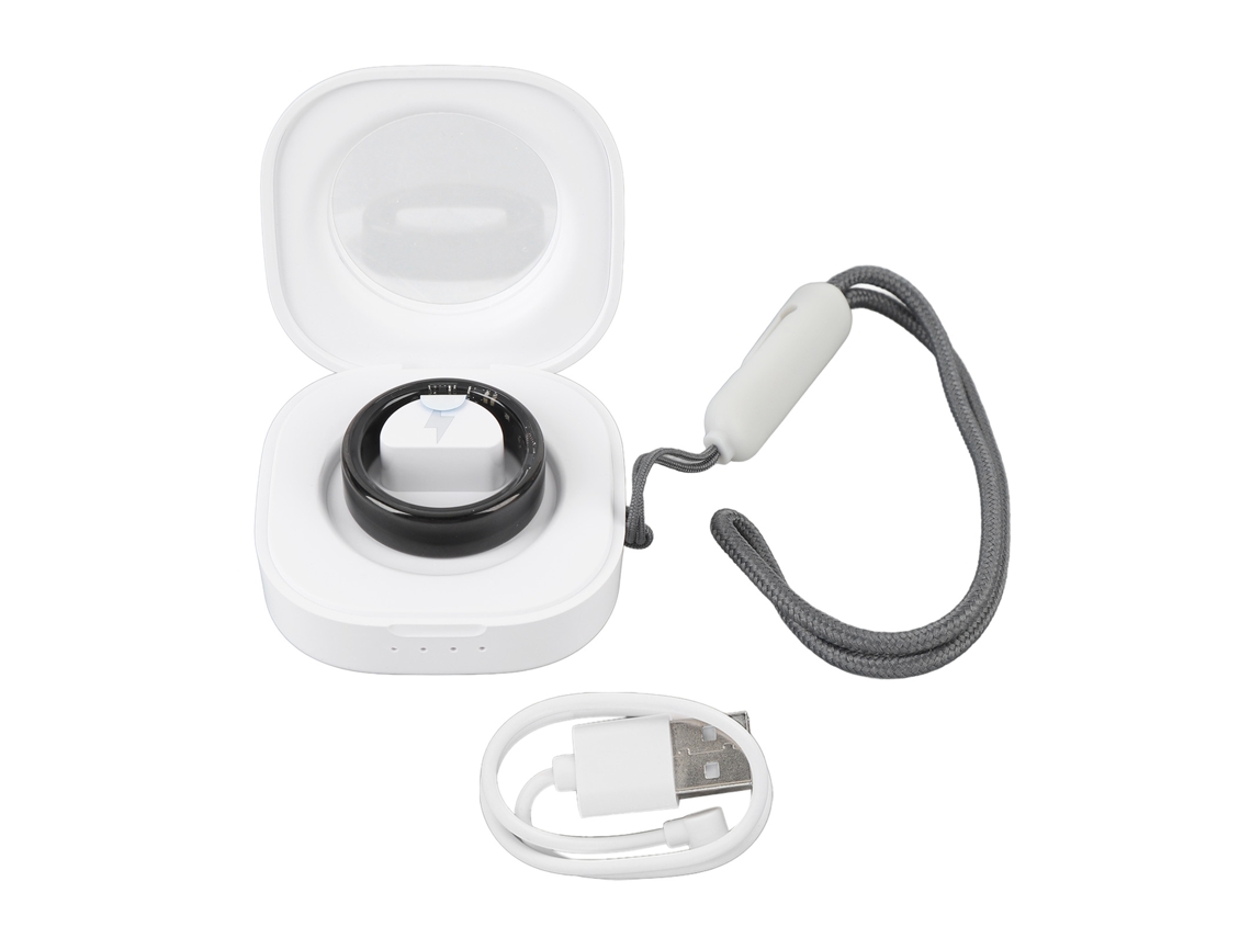 Anillo Inteligente Bt 5atm Resistente Al Agua, Monitor De Salud, Seguimiento De Actividad Física, Color Negro