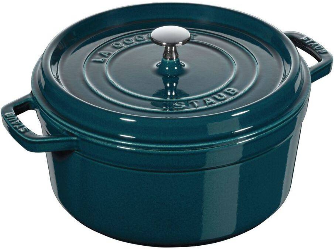 Cacerola STAUB (Verde, Azul - Hierro Fundido - 28 cm)