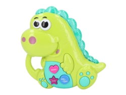 Rebe-juguete Piano Dinosaurio Bebé Aprendizaje Temprano Lindo Con Efectos Sonoros Múltiples Y Luces Musicales Verde