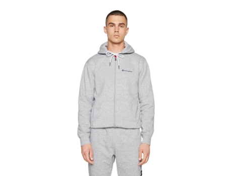 Chaqueta de Hombre CHAMPION Small Texted Logo Sintetico Gris (S)