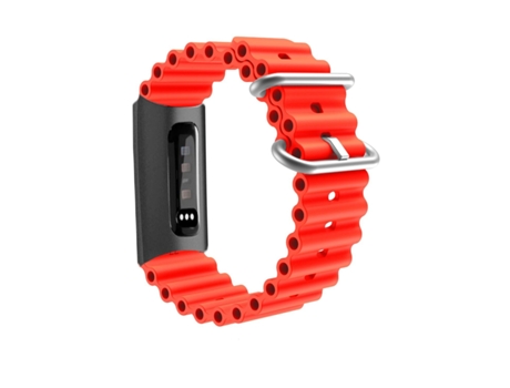 Correa Ocean para Fitbit by Google Charge 3 Rojo