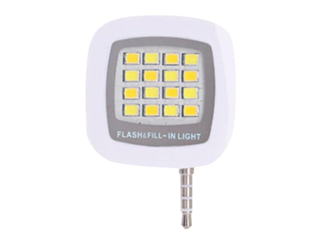 Aro de Luz SLOWMOOSE Flash Light para iPhone/Samsung Blanco