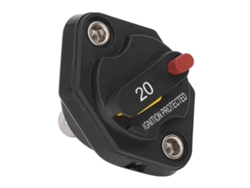 2026dz - Protector de sobrecarga de circuito con botón de reinicio manual, resistente al agua, 32 V 20 A para vehículos recreativos