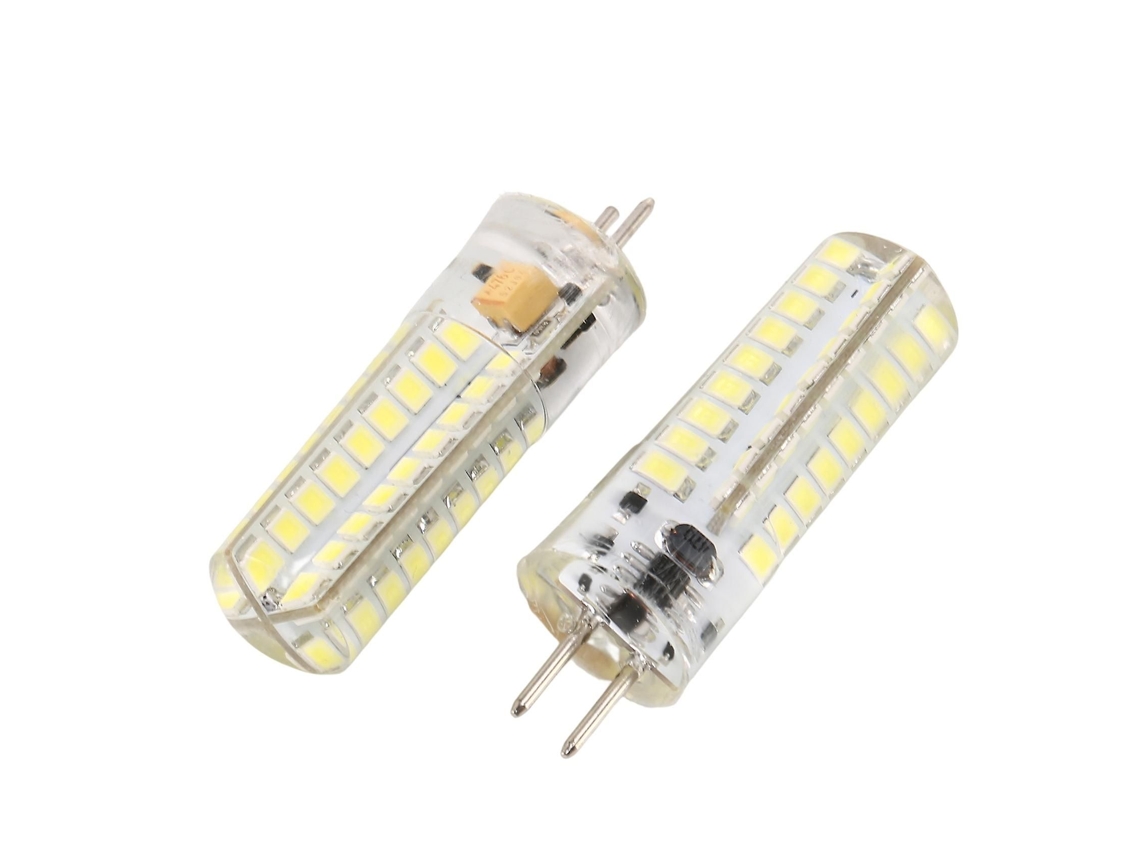 2 Bombillas Led Gy6.35 De 6,5 W, 72 Led Smd 2835, 320 Lm, Equivalentes A Lámparas Halógenas De 50 W, Regulables, Blanco Puro 600