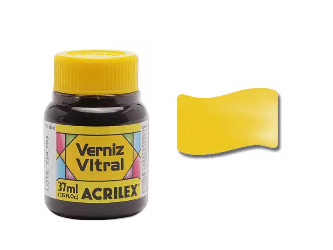 ACRILEX Barniz Vidriera 37Ml Oro Amarillo 505