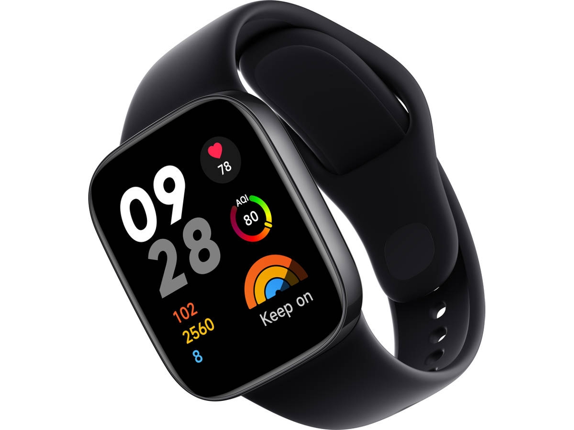 Smartwatch XIAOMI Redmi Watch 3 (Bluetooth - Hasta 12 días de autonomia -  Negro)