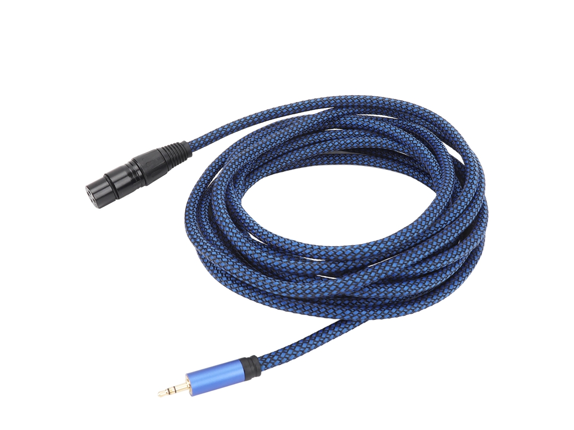 Cable Blindado De 5 M Con Conector Macho De 3,5 Mm A Conector Hembra Xlr, Calibre 22 Awg, Para Micrófono, Mezclador, Tarjeta De Sonido Y Cámara.