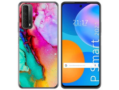 Carcasa Huawei P Smart 2021 TUMUNDOSMARTPHONE Dibujos Multicolor