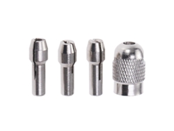 Juego de 4 pinzas adaptadoras para taladros eléctricos, con tuercas, de acero inoxidable, para fresadoras eléctricas. 1 mm, 1,5 mm, 2,35 mm Rosewell