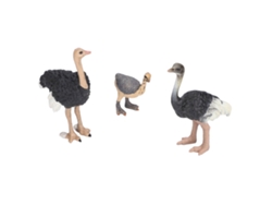 Avestruz De Plástico En Miniatura Con Detalles Exquisitos Para Niños Y Decoración.