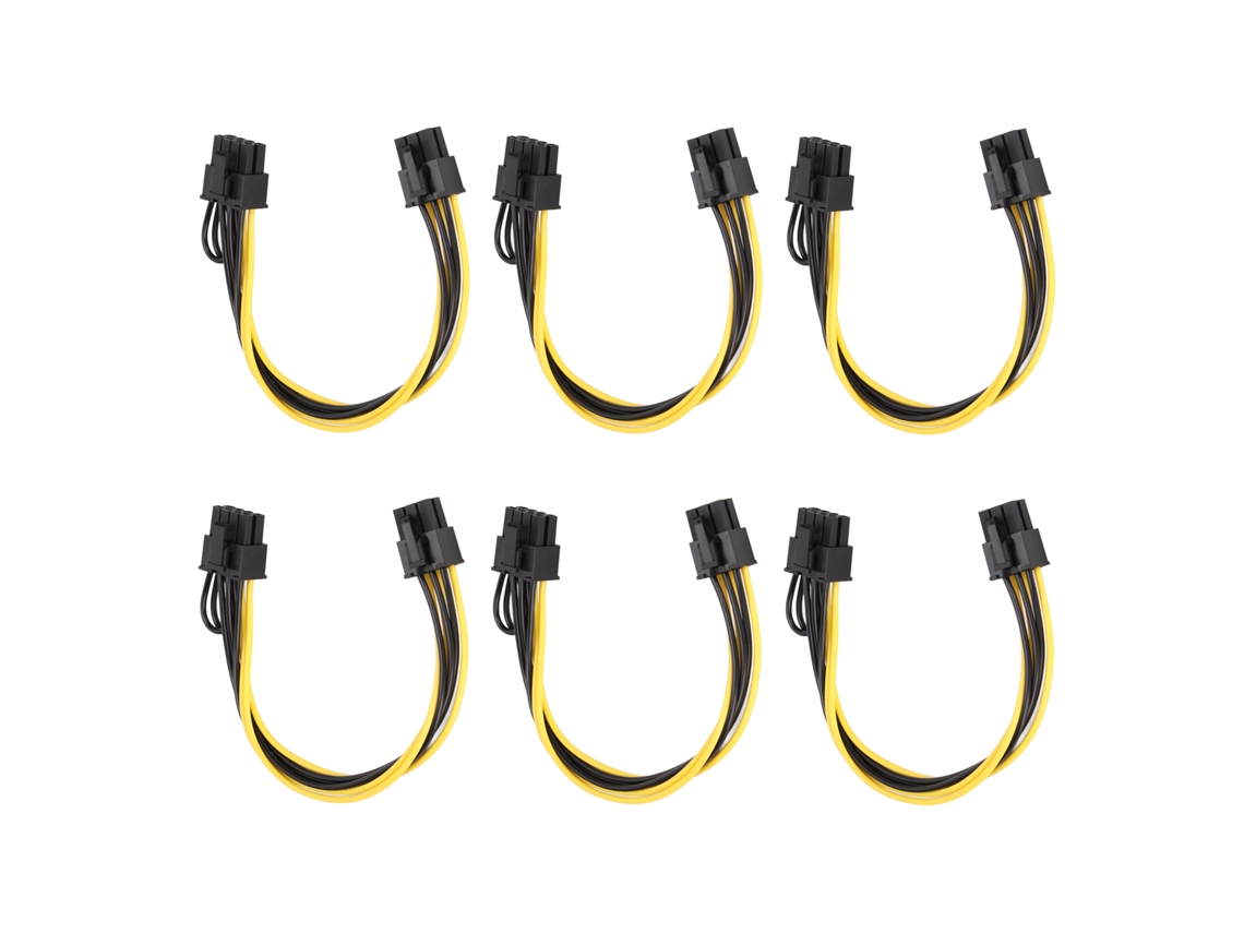 Vlrla-2026novo6 Piezas De Cables De Alimentación Pcie 6pin A 8pin Para Gpu