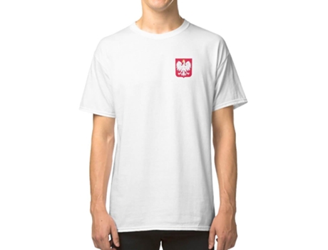 Camiseta ROCKINSTONE Eagle In Shield Poland Cote Of Algodón para Hombre (3XL - Rojo)