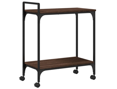 Carrito de cocina madera ingeniería marrón roble VIDAXL (60,5x31x72,5cm)