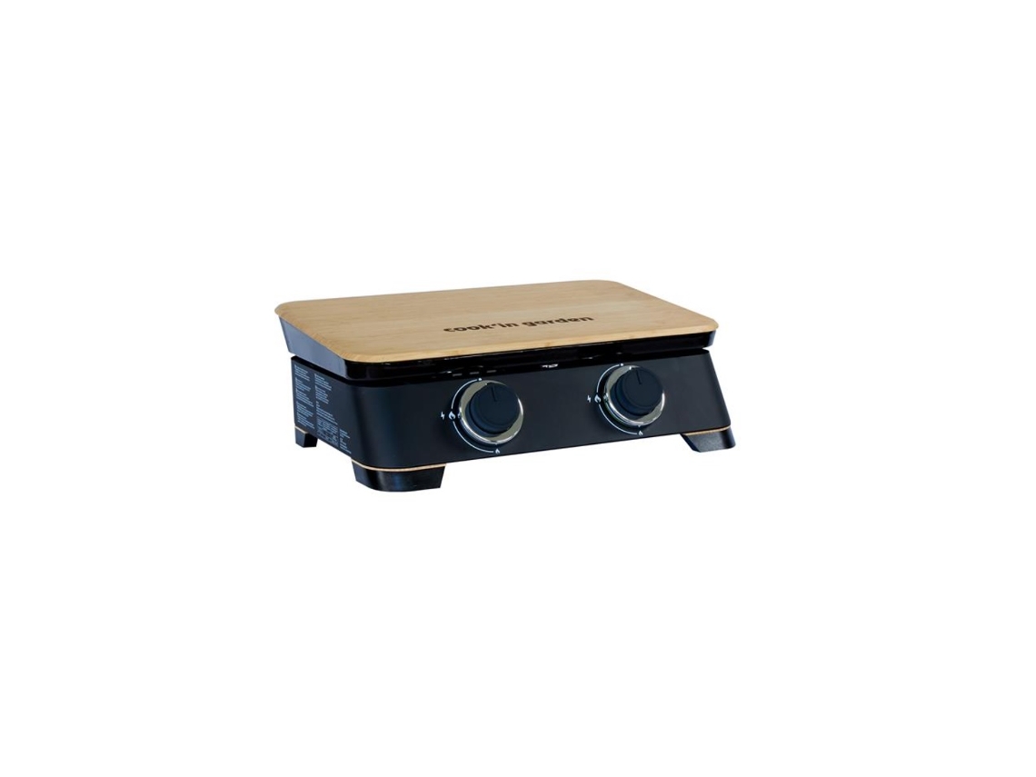 Plancha de gas 4000w placa de hierro fundido esmaltado 58,2x47x20cm PG092 - COOK'IN GARDEN