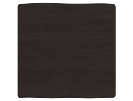 Tablero mesa madera tratada borde vivo marrón VIDAXL (60x60x(2-6) cm)