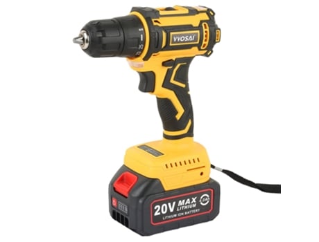 Destornillador eléctrico Taladro Inalámbrico VVOSAI Ws-7020-A2P 20V 2 Velocidad 50N.M Torque 3.0Ah Batería con Brocas 28Pcs