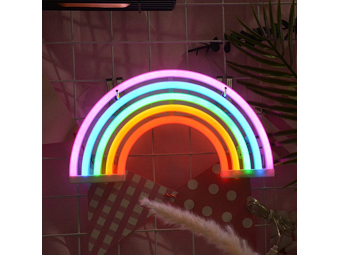 2026-luz Neon Led Corazón Colgante De Plástico Para Decoración De Dormitorio Y Habitación