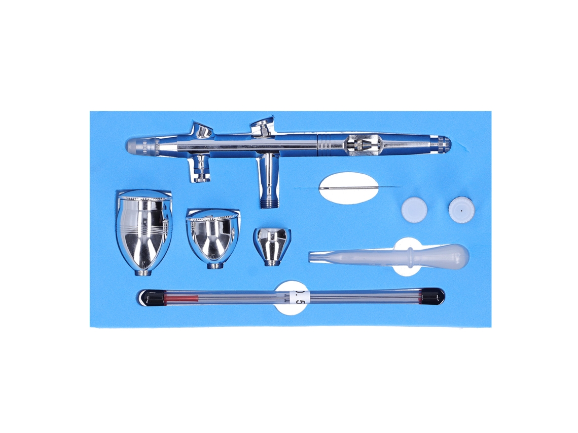 Kit De Aerógrafo G1/8 Con Boquillas De 0,2 Mm, 0,3 Mm Y 0,5 Mm - Herramientas De Pintura Para Maquetas Y Decoración.