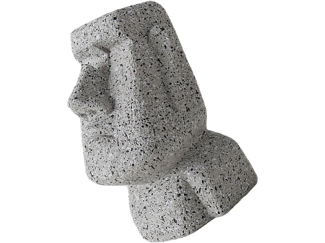 Soporte Resina Gafas Forma Estatua Decoración Creativa Escritorio Ideal Guardar Exhibir Moai Sol Casa