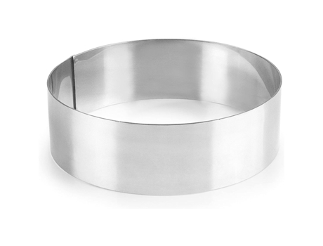 Anillo redondo de acero inoxidable para tartas LACOR 18/10 - 10X6 cm