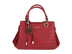 GALLANTRY Bolso de mano con forma geométrica Rojo