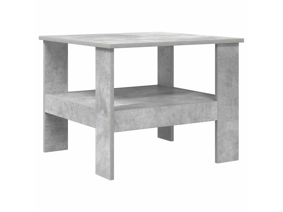 Mesa de centro Maison Exclusive gris de madera procesada, 57 x 55 x 45 cm