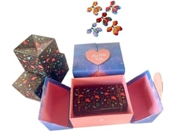 Bolsa De Regalo De Cumpleaños O San Valentín Personalizada Y A La Moda Con Sobre Rojo.