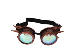 Gafas psicodélicas de arcoíris con caleidoscopio de Halloween