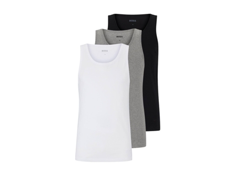 Pack de 3 Tops Interiores Hombre HUGO BOSS (XXL - Algodón - Negro)
