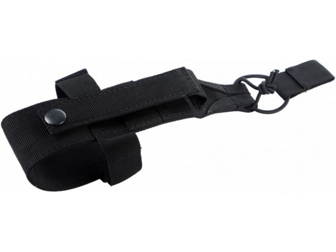 Portabotellas ajustable, nailon, cinturón, negro Slowmoose