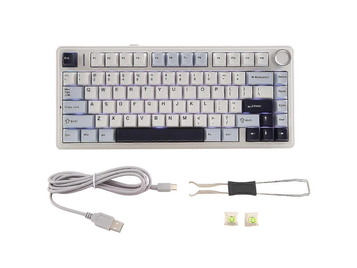 Teclado mecánico inalámbrico Bluetooth Aula F75 80 PBT intercambiable en caliente para juegos B16