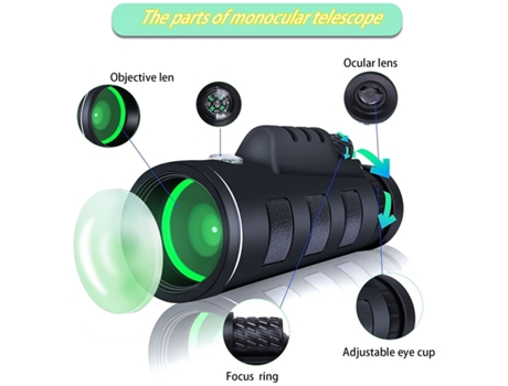 Prismáticos ENKERS Real Compacts 8X21 para niños y niñas de 4 a 12 años -Rosa
