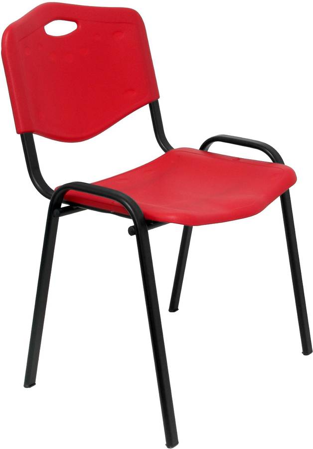 Conjunto De 4 sillas confidente piqueras y crespo robledo rojo pack426irj