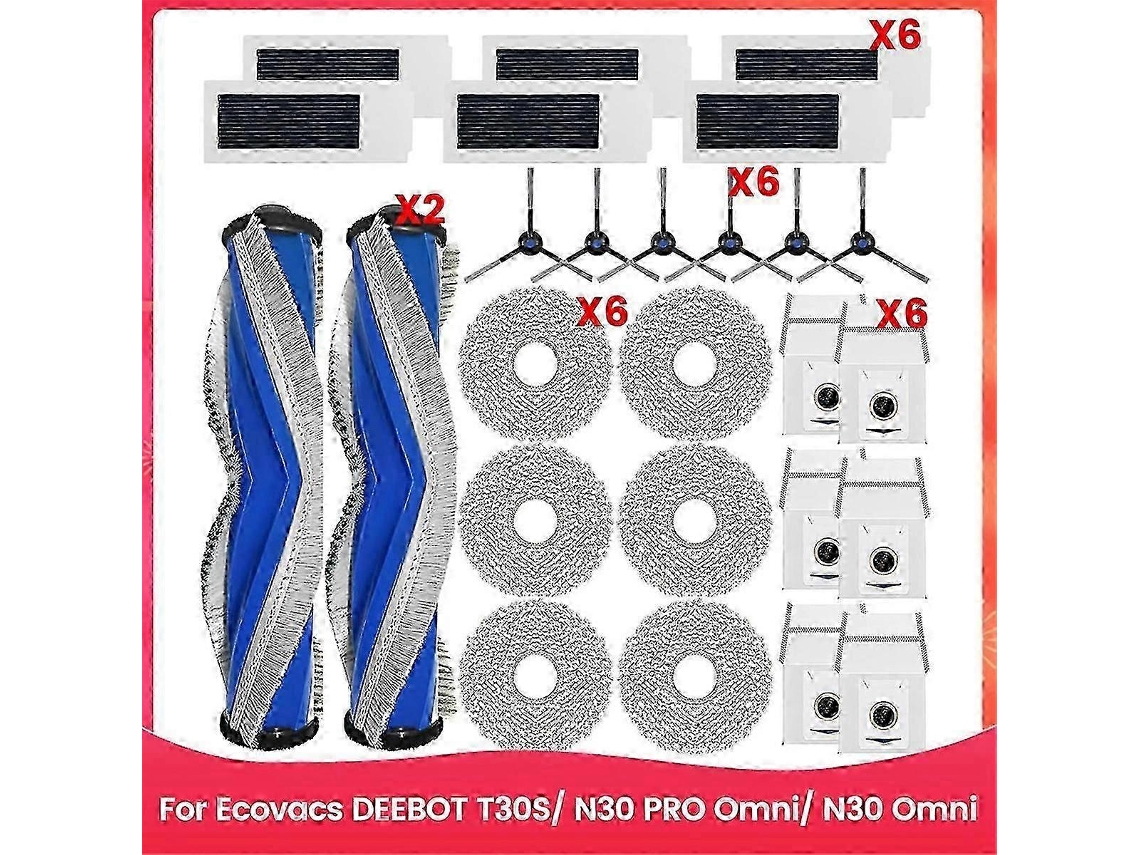 Robot Aspirador Ecovacs Deebot T30s/n30 Pro Omni/n30 Omni Con Mapeo Inteligente Y Autovaciado.