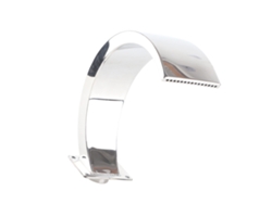Fuente de cascada para piscina con diseño de arco redondeado y acero inoxidable con rosca hembra G1 para piscinas y otros usos.