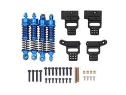 Ymsl Kit De Amortiguadores De Aluminio Para Coche Rc Traxxas Trx4m 1/18, Delanteros Y Traseros, Azul Hxl