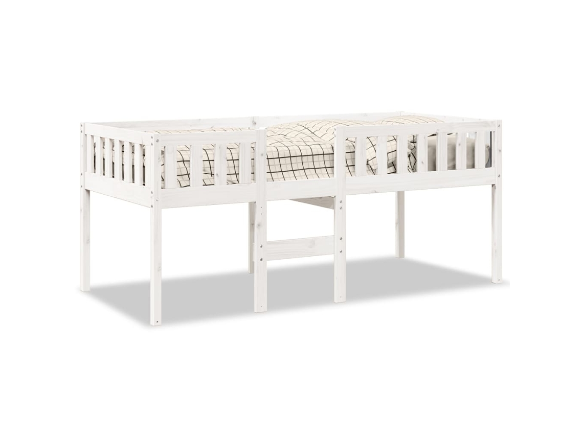 Cama Infantil Sin Colchón 90x190 cm Pino Macizo Blanco Dkd Home Decor